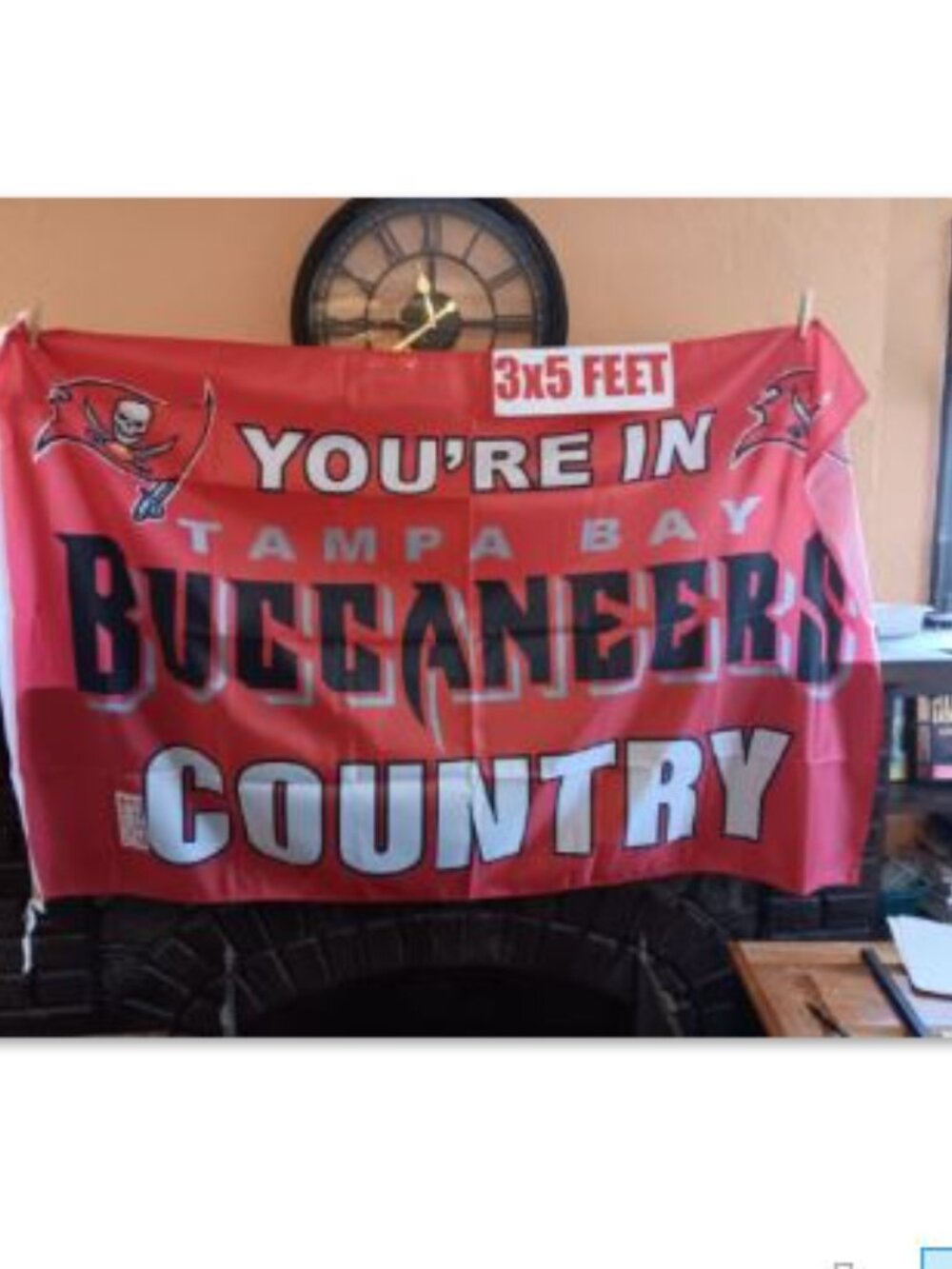 NEW Tampa Bay Buccaneers 3x5 Flag You're In Buccaneers Country Bannera